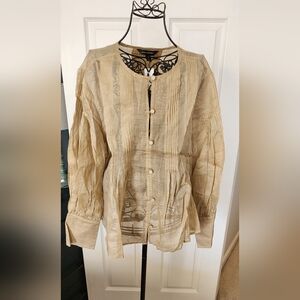 Banana Republic 100% Ramie Blouse